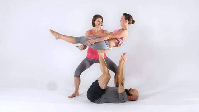 AcroYoga - Back Plank to Back Bird Tutorial-yi