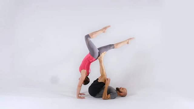AcroYoga Tutorial - Handstand Walkover to Throne to Bird-yi