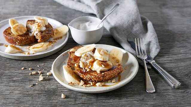 104.French Toast With Banana & Hazelnuts